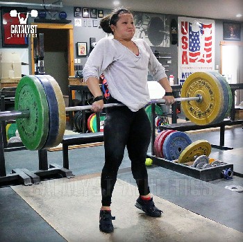Lily clean pull - Olympic Weightlifting, strength, conditioning, fitness, nutrition - Catalyst Athletics