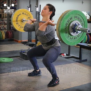 Lily power clean - Olympic Weightlifting, strength, conditioning, fitness, nutrition - Catalyst Athletics